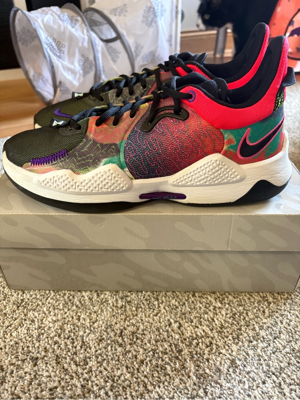 Nike PG5 Men’s Size 9.5 Multicolor Athletic Sneakers